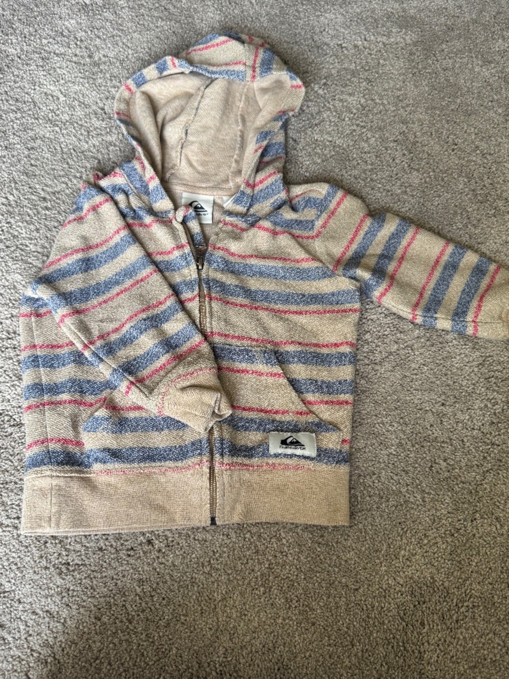 Quicksilver zip up hoodie size 3 toddler
